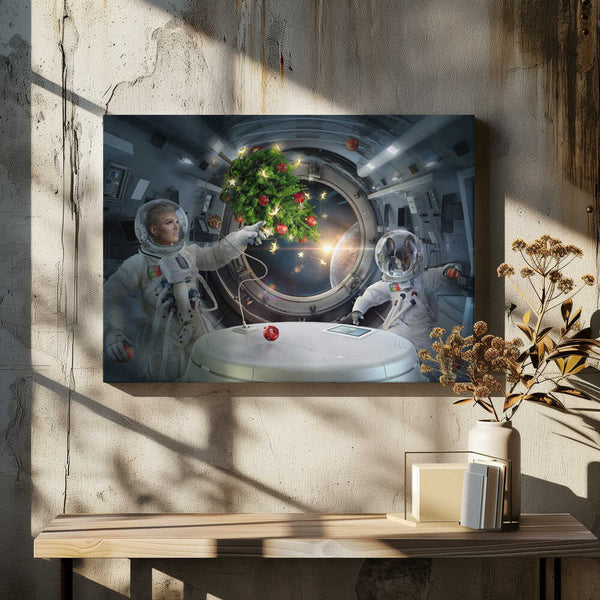 Tablou canvas „Xmas in Space” de DDiArte