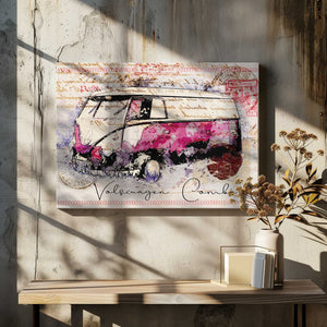 Tablou canvas „vw combi art drawing” de Lembayung senja studio [Vintage Poster]