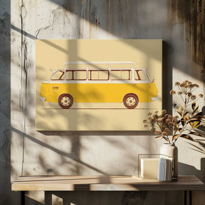 Tablou canvas „Yellow Van” de Florent Bodart
