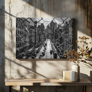 Tablou canvas „New York / China Town” de Hasan Dimdik