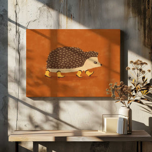 Tablou canvas „Sonny the Hedgehog Running In Cowboy Boots” de Anyone Can Yeehaw