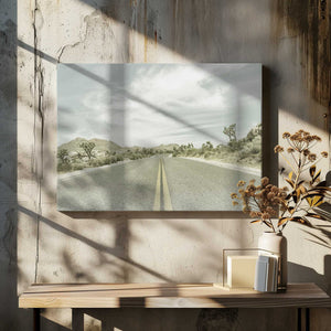 Tablou canvas „Vintage Joshua Trees, Park Boulevard” de Melanie Viola