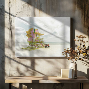 Tablou canvas „MIAMI BEACH Vintage Florida Flair” de Melanie Viola