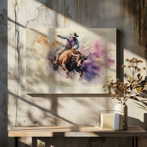 Tablou canvas „Bull Rider” de thomas chedeville