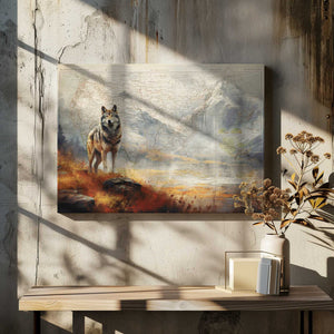 Tablou canvas „Wolf Valley” de thomas chedeville