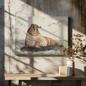 Tablou canvas „Seaside Gentleman” de Mike Koubou