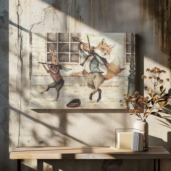 Tablou canvas „Street Musicians” de Mike Koubou