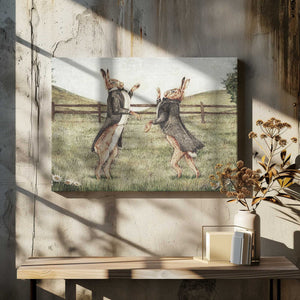 Tablou canvas „Gentlemen Fight” de Mike Koubou