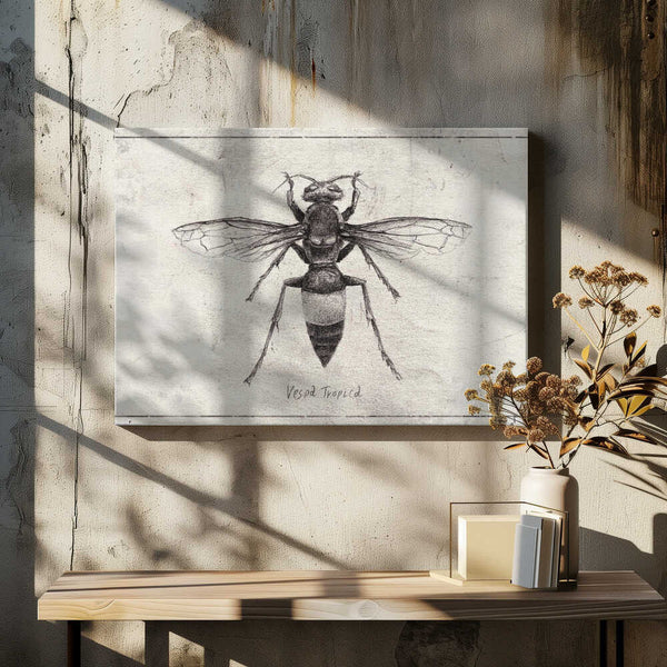 Tablou canvas „Wasp Sketch Study” de Mike Koubou