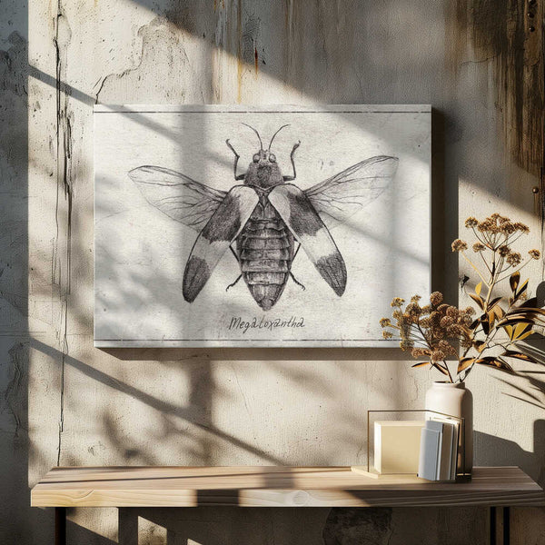 Tablou canvas „Intricate Insect Sketch” de Mike Koubou