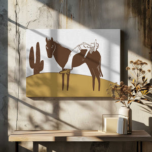 Tablou canvas „Day of rest COW GIRL” de Sharyn Bursic