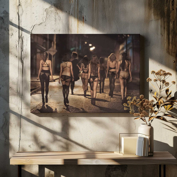 Tablou canvas „STREET WOMEN” de PAUL GOMEZ