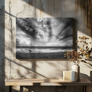 Tablou canvas „The loneliness of a surfer” de Lorenzo Grifantini