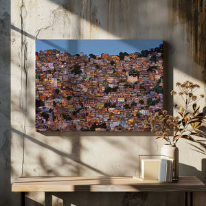 Tablou canvas „Nightfall in the Favela da Rocinha” de Adelino Alves