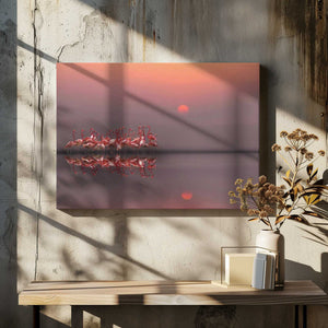 Tablou canvas „purple sunset” de Anna Cseresnjes