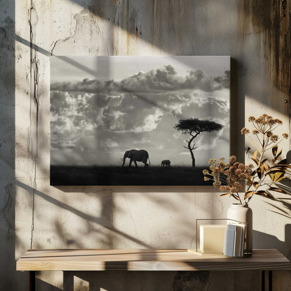 Tablou canvas „Silhouettes of Mara” de Mario Moreno