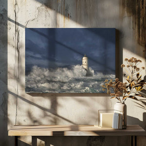 Tablou canvas „Faro di Mangiabarche(Calasetta-Sardegna)” de  Nicola Friargiu