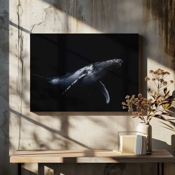 Tablou canvas „Black &amp; Whale” de Barathieu Gabriel