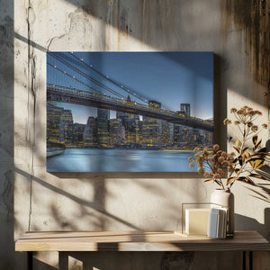 Tablou canvas „New York - Blue Hour over Manhattan” de Michael Jurek