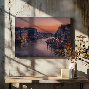 Tablou canvas „Venice Grand Canal at Sunset” de Karen Deakin