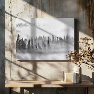 Tablou canvas „Foggy Forest” de Mei Xu
