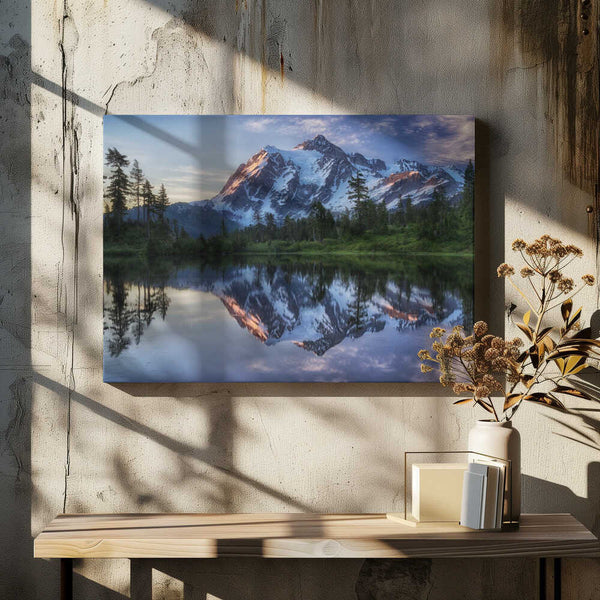 Tablou canvas „Sunrise on Mount Shuksan” de James K. Papp