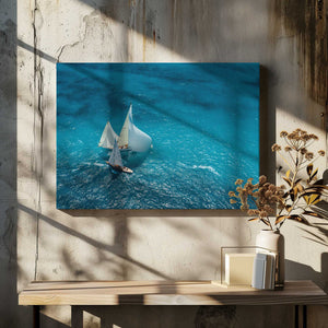 Tablou canvas „Croisement bleu” de Marc Pelissier