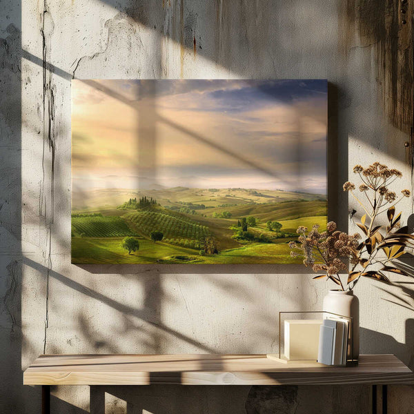 Tablou canvas „Podere Belvedere's Sunrise” de Arnaud BRATKOVIC