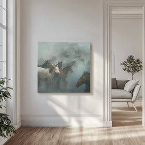 Tablou canvas „lost horses” de Hüseyin Taşkın