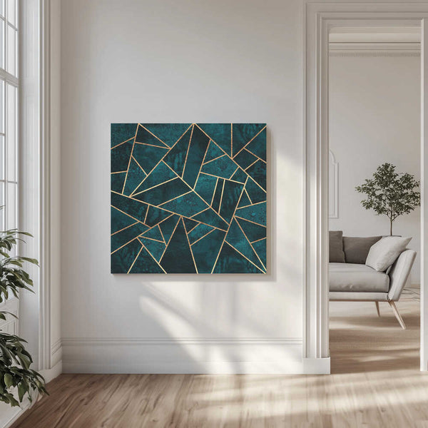 Tablou canvas „Deep Teal Stone” de Elisabeth Fredriksson