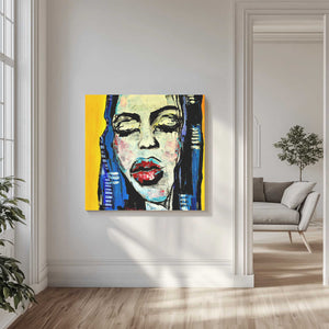 Tablou canvas „Magdalena or waiting room” de Julija Belickienė