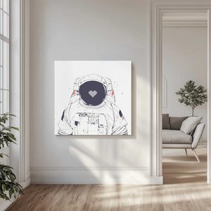 Tablou canvas „Astronaut love” de Balazs Solti