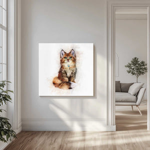 Tablou canvas „Fluffy Whiskers” de Emel Tunaboylu