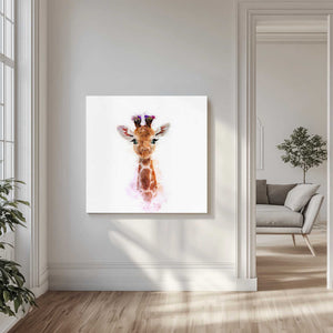 Tablou canvas „Whimsical Giraffe” de Emel Tunaboylu