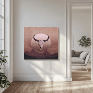 Tablou canvas „Desert Moonrise” de Emel Tunaboylu