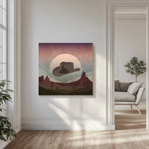 Tablou canvas „Desert Cowboy Dream” de Emel Tunaboylu