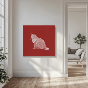 Tablou canvas „Badass Bandit Cat” de Anyone Can Yeehaw