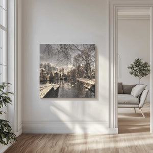 Tablou canvas „Bruges in Christmas dress” de Yvette Depaepe