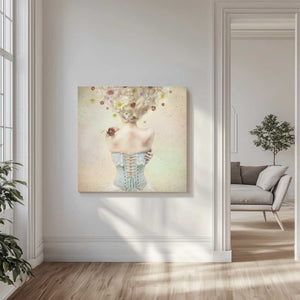 Tablou canvas „Girl of the flower garden” de Kiyo Murakami