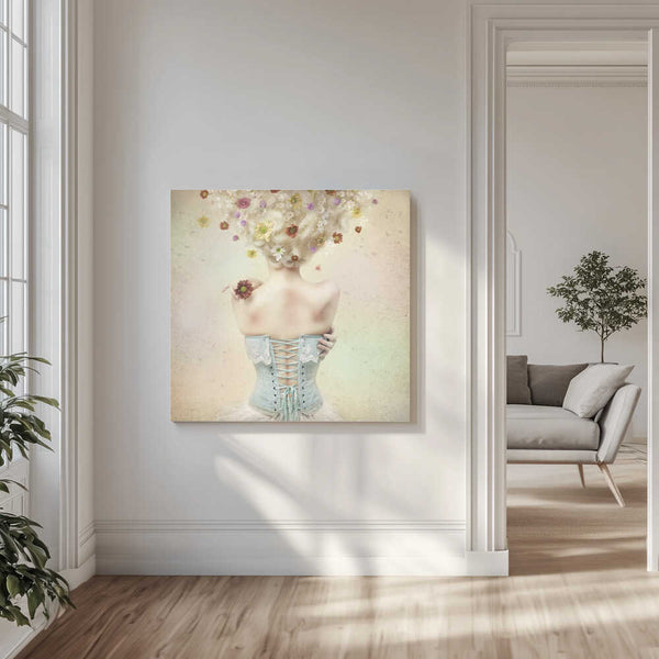 Tablou canvas „Girl of the flower garden” de Kiyo Murakami