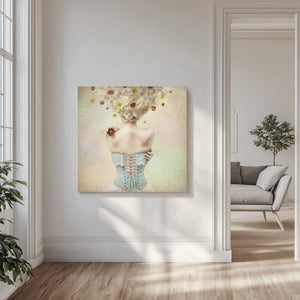 Tablou canvas „Girl of the flower garden” de Kiyo Murakami