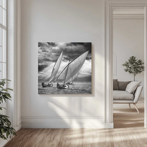 Tablou canvas „Sailboats and Light” de Angel Villalba