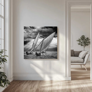 Tablou canvas „Sailboats and Light” de Angel Villalba