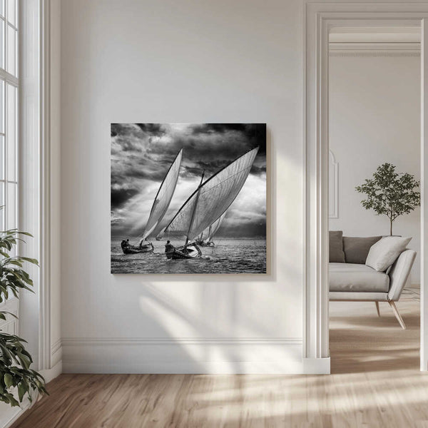 Tablou canvas „Sailboats and Light” de Angel Villalba