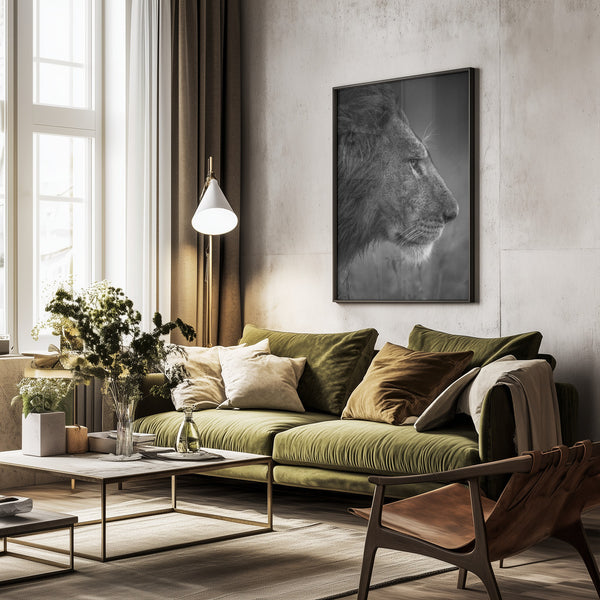 Tablou înramat „Thinking Under The Rain” de Faisal ALnomas