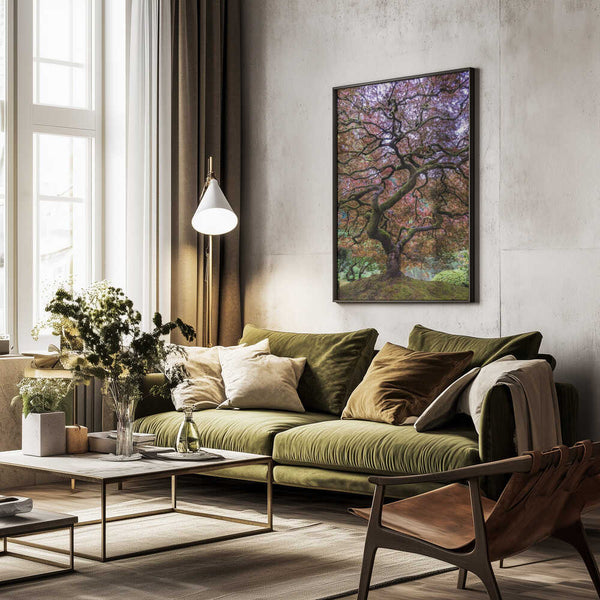 Tablou înramat „Japanese Maple Tree” de Mike Centioli