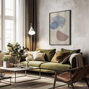 Tablou înramat „Organic Shapes 04” de Pictufy Studio