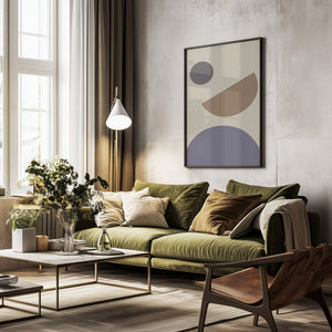 Tablou înramat „Geometrical Shapes” de Pictufy Studio