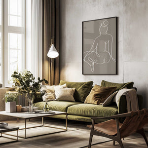 Tablou înramat „Sitting Down 02” de Pictufy Studio II
