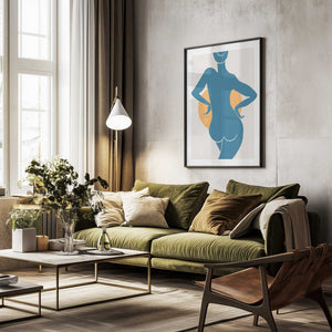 Tablou înramat „Blue Woman” de Pictufy Studio II